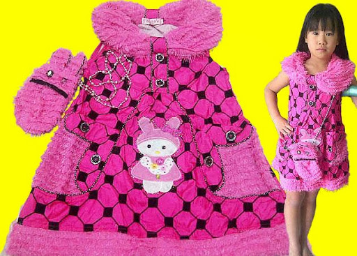baju dress kartun anak